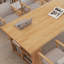 Bureau rectangulaire brun en bois massif-419540119