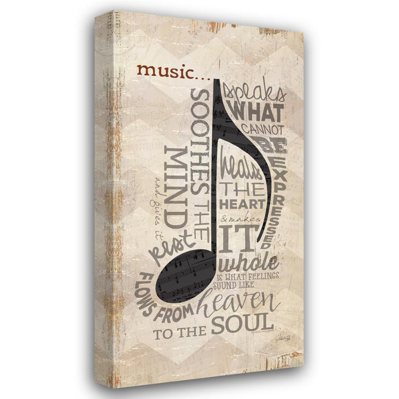 Art sur toile tendue Lark Manor ™ Rae, Marla Gallery: Music, H 48 po x l 26 po