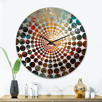 Nickole - Horloge murale peinture abstraite