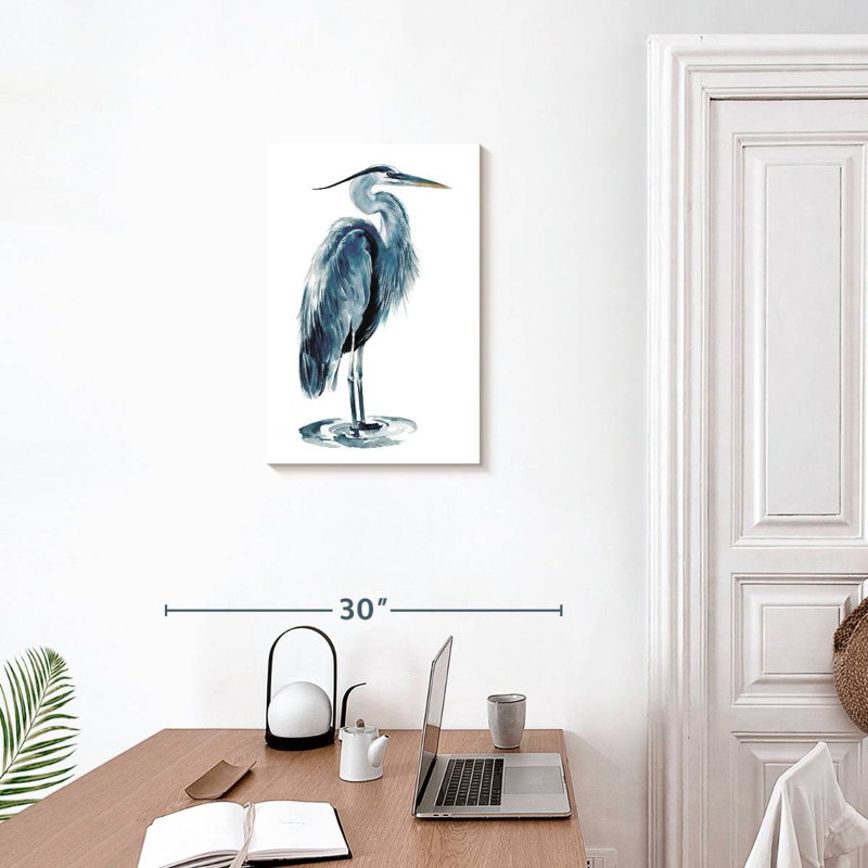 Brampt Blue Blue Heron I, 24" H x 16" W