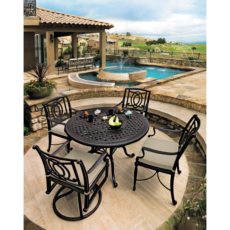 Bel Air Patio Dining Armchair, Midnight Gold
