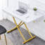 Table basse rectangulaire avec plateau en bois et pieds en métal