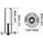 VEVOR Silver Stainless Steel Corner Post