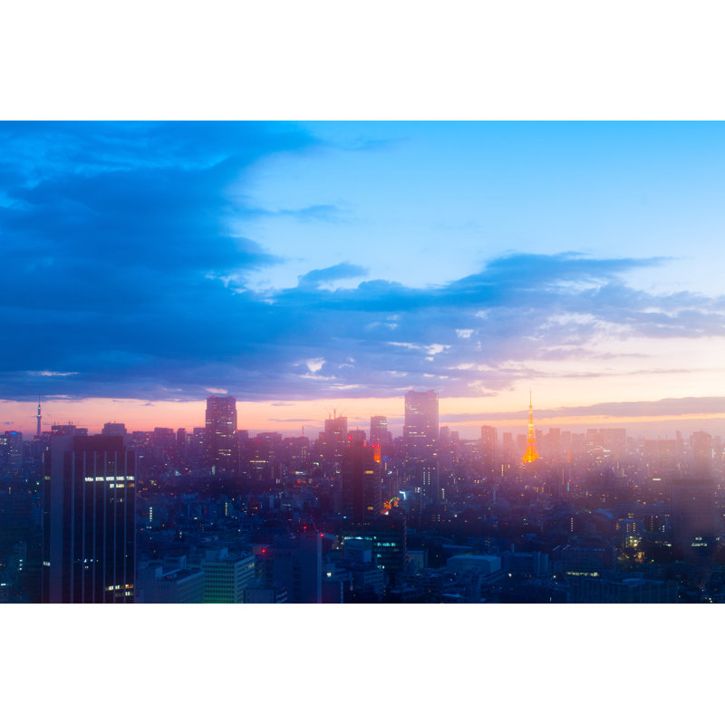 Tokyo Tower Morning View 1 Piece Wrapped Canvas Wall Art, 81cm H x 122cm W x 3.8cm D