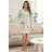 Checkered Pattern Luxury Soft Robe W/ Front Pockets Belt - SAGE-1446422404