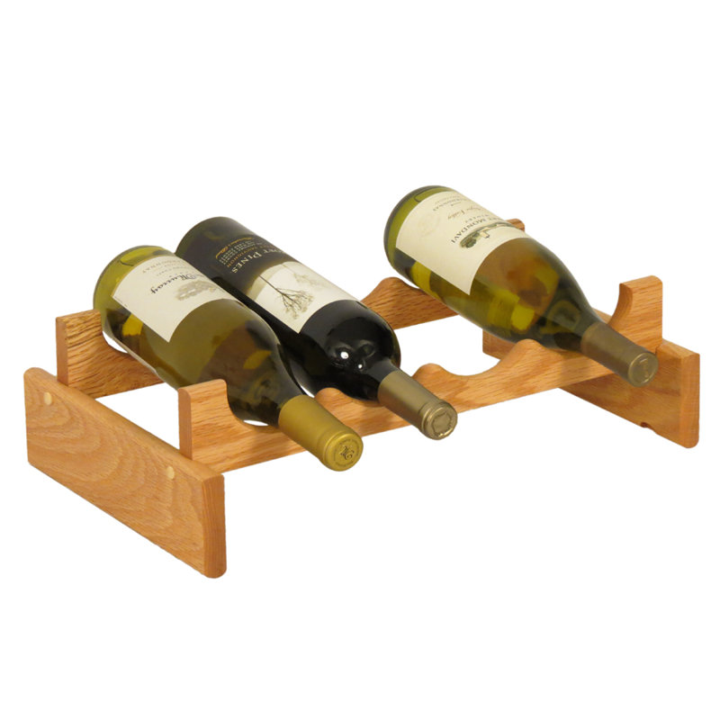 Support à vin de table Geis, Chêne clair