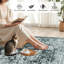 Tapis à motif floral lavable Wymond-111181461