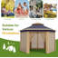 Tente de pavillon escamotable 13x13-112658398
