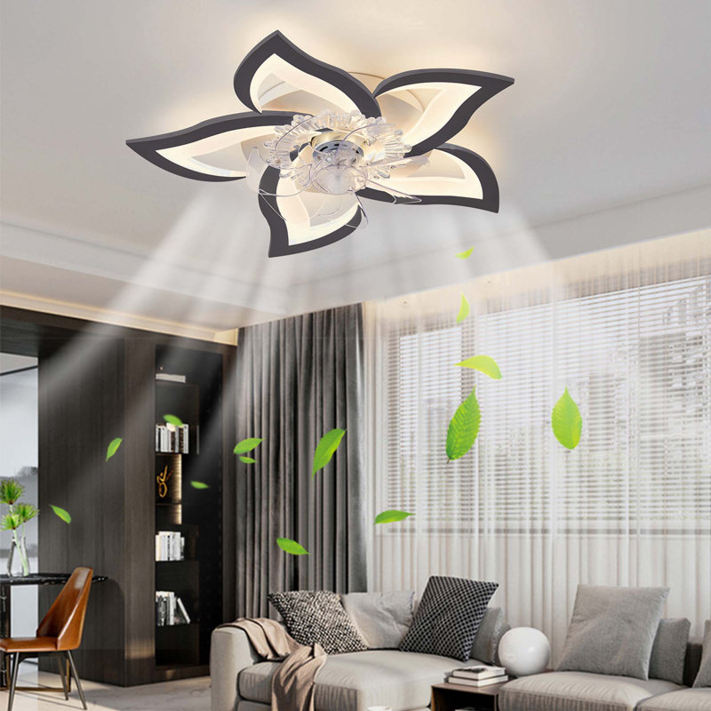 Ventilateur de plafond 14 po Ehme, Noir