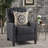 Push Back Recliner Chair With Riveted Armrests And Birch Legs