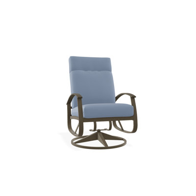 Chaise berçante pivotante réglable avec coussins Askar