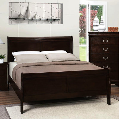 Cappuccino Sleigh Bed