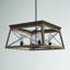 Lustre carré de style lanterne à 4 lumières Uschi-1535049674