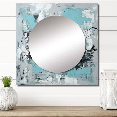 Demeatrice - Abstract Square Mirror Wall Art For Bathroom