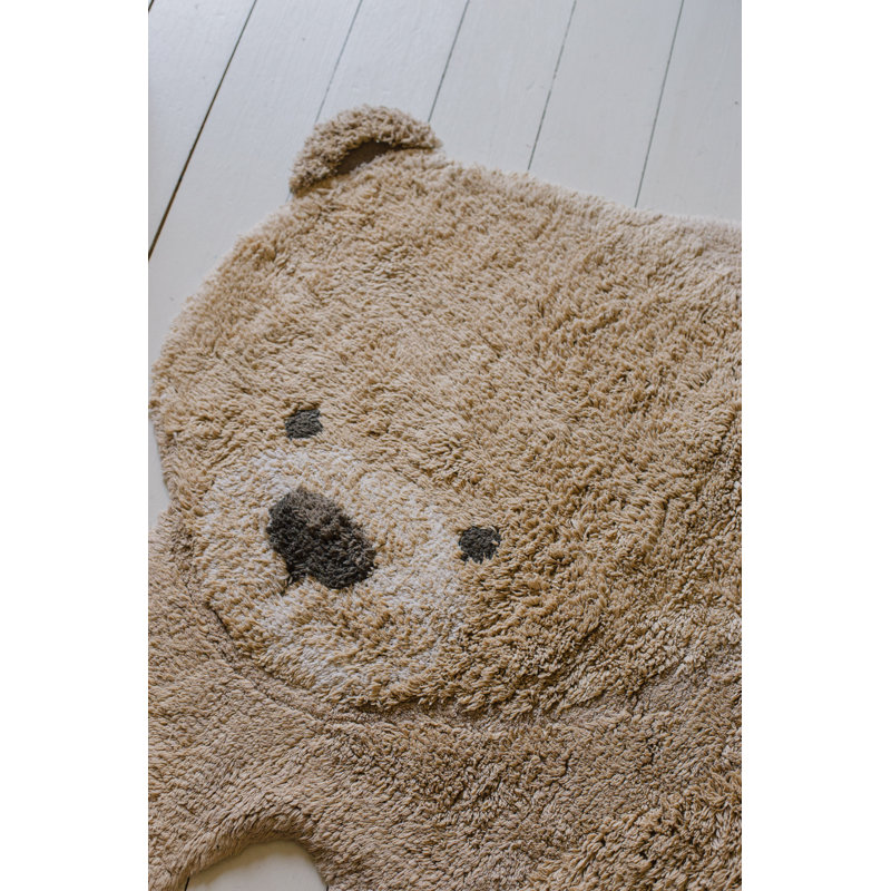Washable Animal Cotton Rug Bear