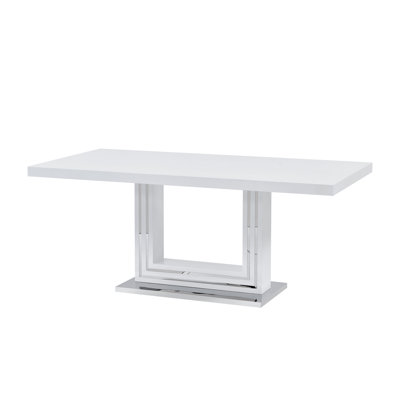 Ajamu Solid Wood Top Dining Table