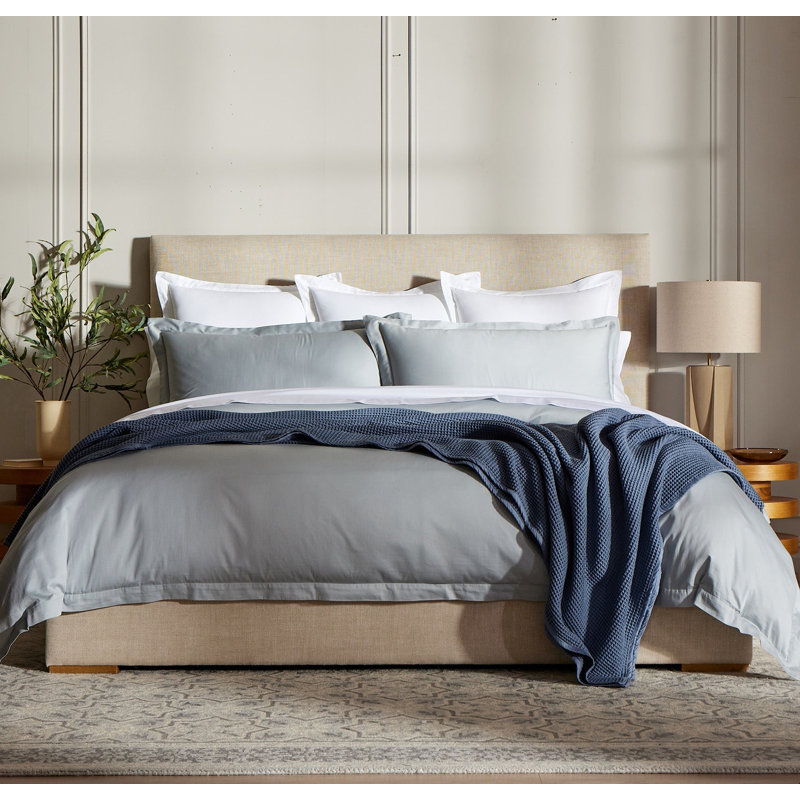 Signature Hemmed Duvet Set, Queen Duvet Cover + 2 Standard Shams, Shore
