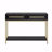 Retro Entryway Console Table With Two Drawers - Striking Geometric Design Hallway-984398053