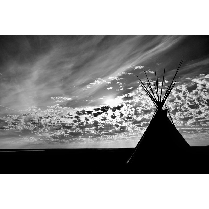 Teepee Sunrise by IanChrisGraham - Wrapped Canvas Print, 20cm H x 30cm W x 3.8cm D