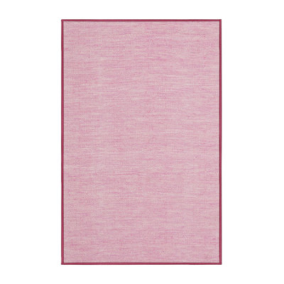 Tapis contemporain rose
