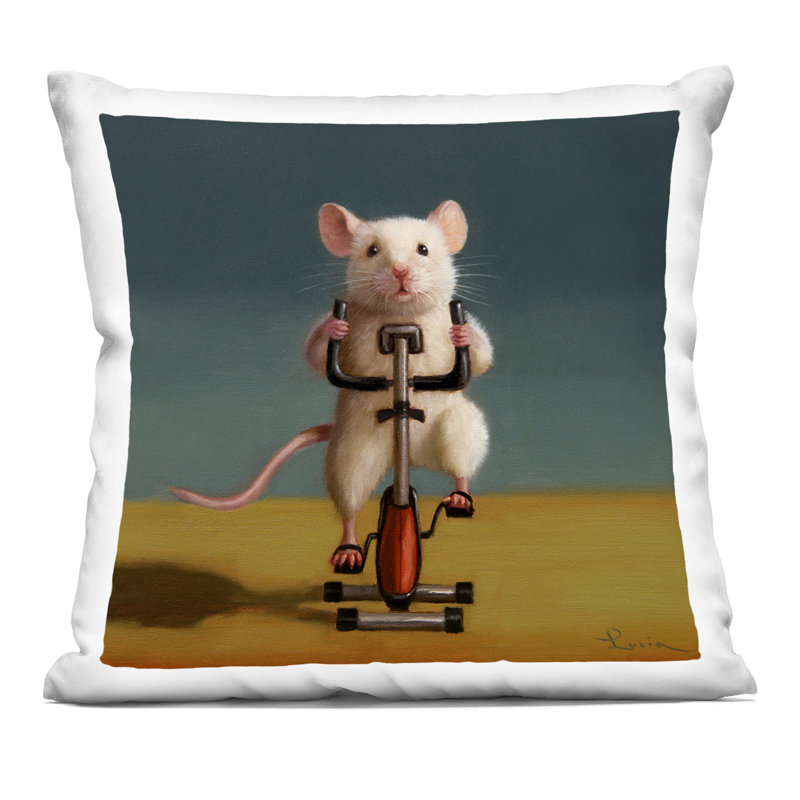 Coussin décoratif souris Mouse Workout