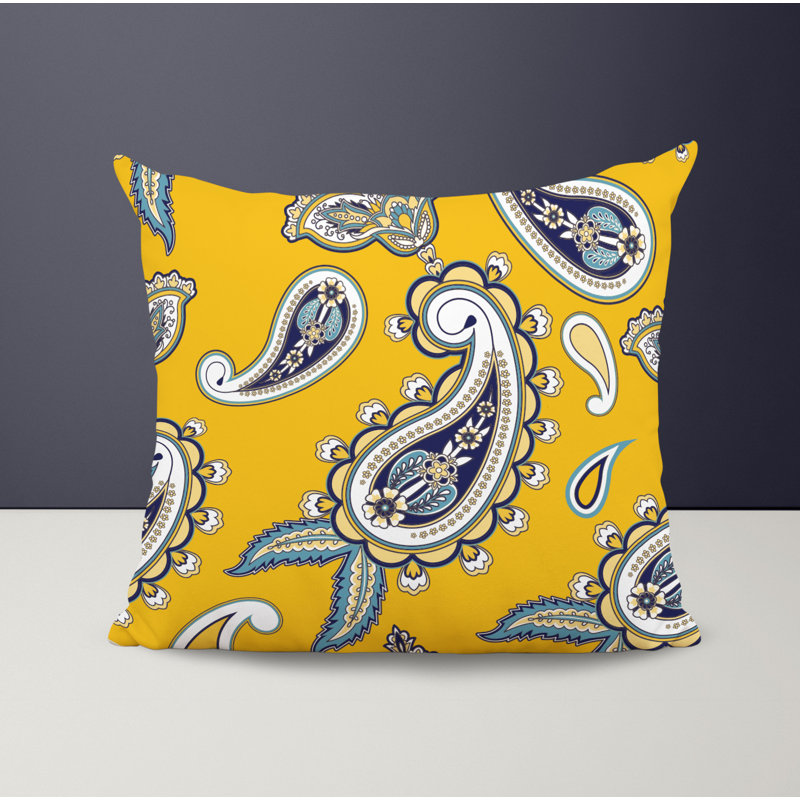 Housse et insert de coussin décoratif en polyester, L 19 po x H 19 po, Jaune