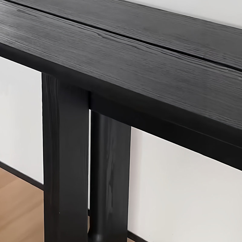 Console moderne noire minimaliste, H 33,5 po x l 70,9 po x P 13,8 po