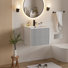 Ensemble de meuble-lavabo mural 24 po avec comptoir d'évier, robinet et bonde, armoire flottante