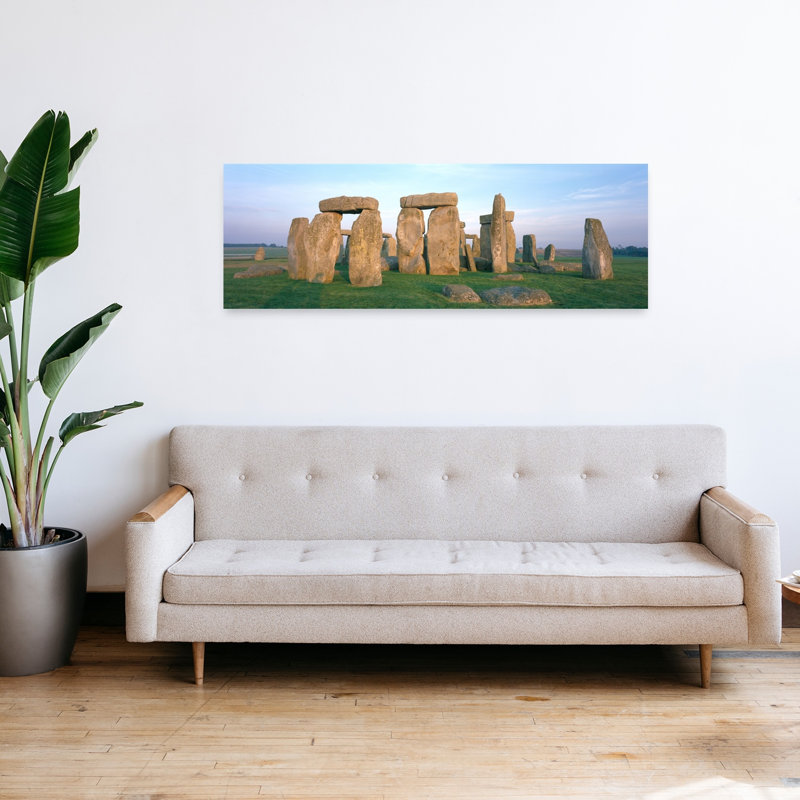 Angleterre, Wiltshire, Stonehenge, mystique, architecture contemporaine, art mural, H 16 po x l 48 po