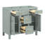Meuble-lavabo vert clair 36 po (lavabo non inclus) [armoire seulement], meuble-lavabo