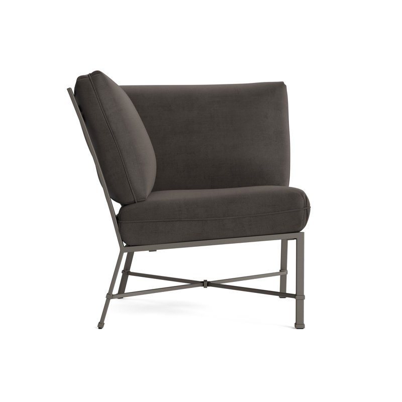 Venetian Outdoor Patio Sectional, Fusion Charcoal, Mica