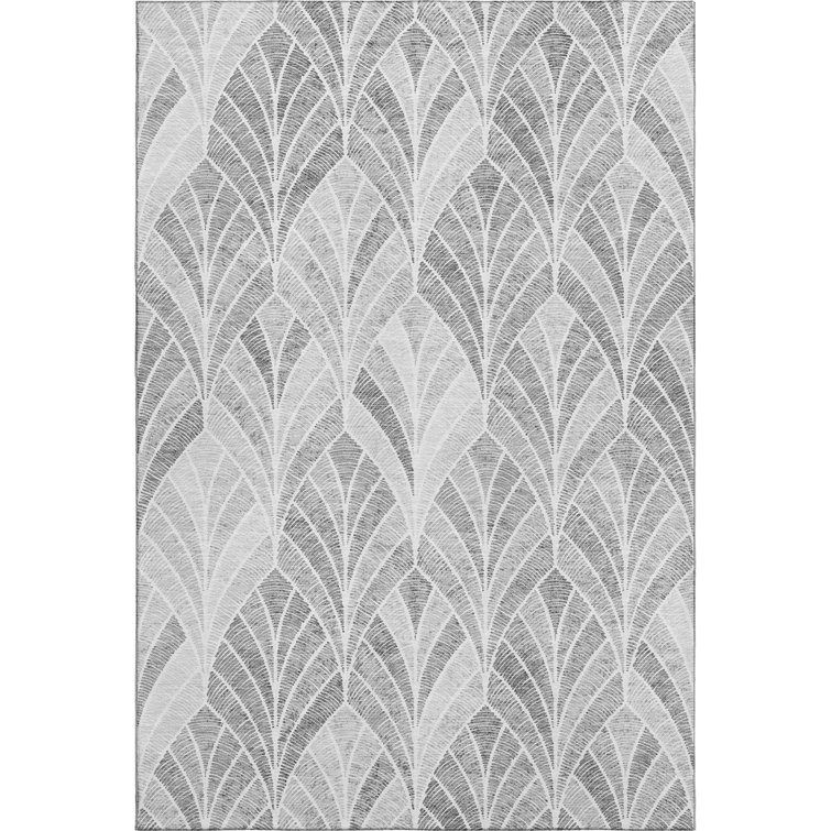 Premium Machine Washable Prisco Gray Rug