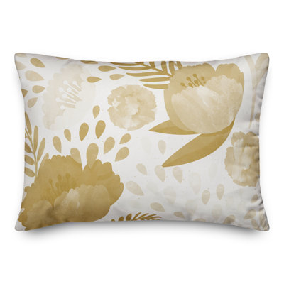 Floral Outdoor Throw Pillow