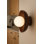 Lampe murale élégante en bois, noyer et blanc, de 9,4 po x 4,7 po | Capuchon en verre élégant, hauteur totale: 9,4 pouces | Type de douille: 1 x G9 10 W maximum (ampoule non incluse) | Parfait pour la décoration intérieure moderne et l'éclairage ambiant