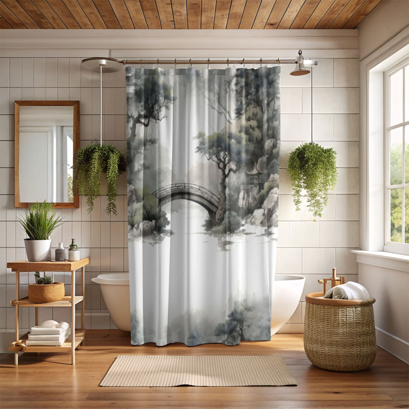 Old Jungle - Premium Shower Curtain, 74"H x 71"W
