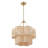 6-Light Scalloped Rattan Drum Chandelier-555301173