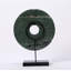 Jade Disk Sculpture with Base-520744251-520744250