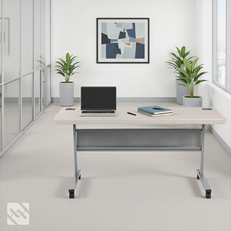 Table de formation Wyatt, Gris moucheté, H 29,5 po x L 60 po x l 24 po