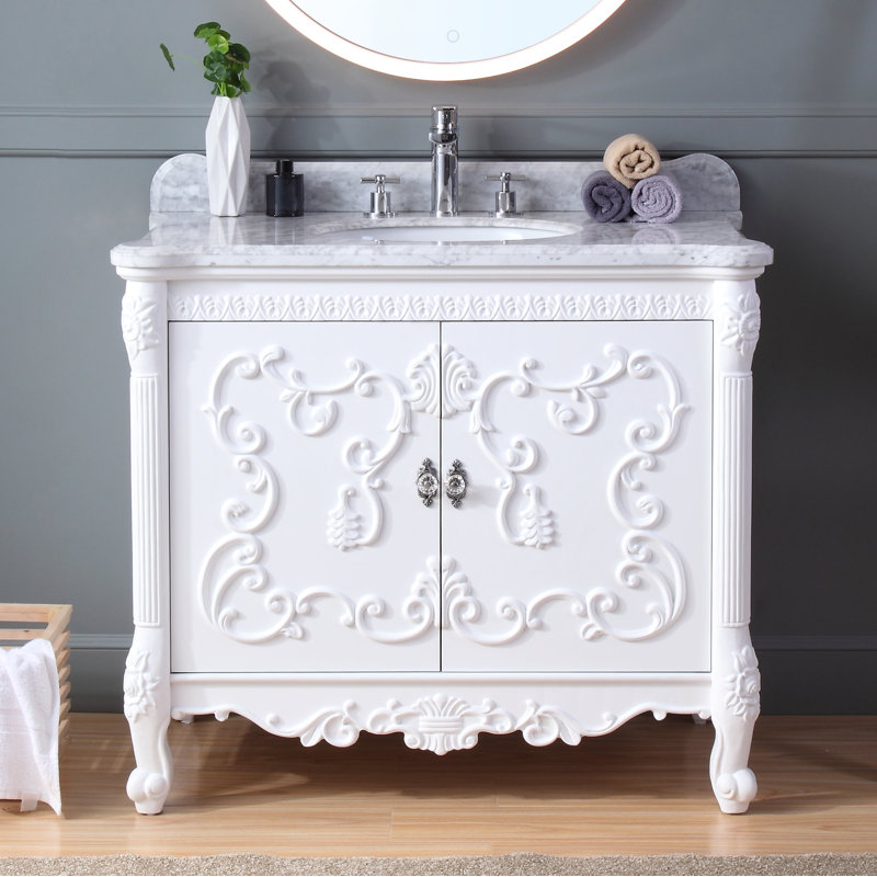 Boldt 40'' Single Bathroom Vanity with Stone Top