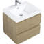 Meuble-lavabo de salle de bain flottant 24 po, finition chêne naturel, plateau en résine, tiroirs à fermeture en douceur pour meuble-lavabo avec lavabo, armoire à tiroirs, Flash