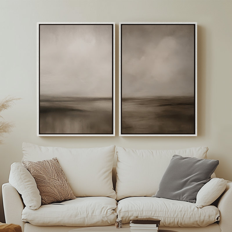 Art mural encadré sur toile, rétro muraux abstraits pour chambre à coucher, H 36 po x l 24 po, Blanc