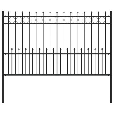 Powder-Coated Steel Fence Panels Included