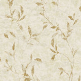 Elegance Collection Leaf Impression Metallic Finish Wallpaper Roll