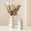 Vase en céramique blanc moderne et décoratif