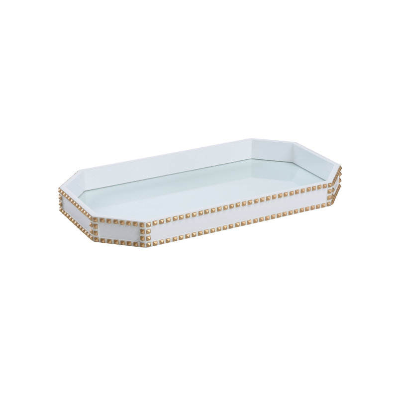 Shayla Decorative Tray, White
