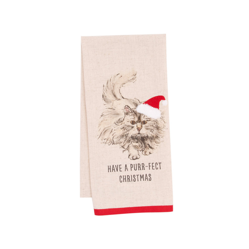 Serviette de Noël Purr-Fect