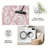 Pink Scroll area rugs for Living Room, Soft and Comfortable, Suitable for all seasons, easy to maintain, machine washable Indoor floor mat, Under Table Farmhouse suitable for Bedroom, Dining Room, Study, Patio, Balcony, Home Decor-1980750678