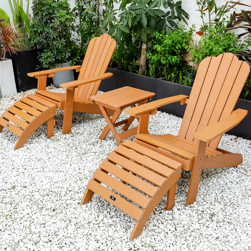 Repose-pieds confortable pour terrasse, brun clair pour l'extérieur