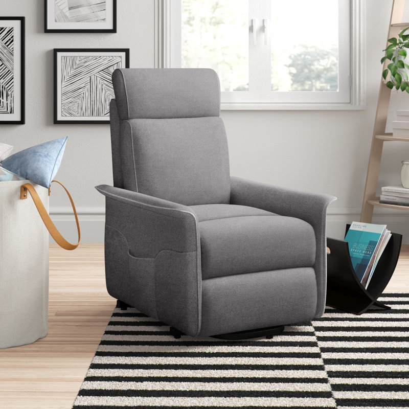 Quinlynn 67cm Wide Standard Recliner, Charcoal Grey