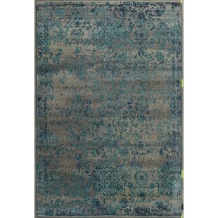 Heritage Floral Hand Woven Hand Knotted 170 X 240cm Blue/Turquoise/Brown Area Rug